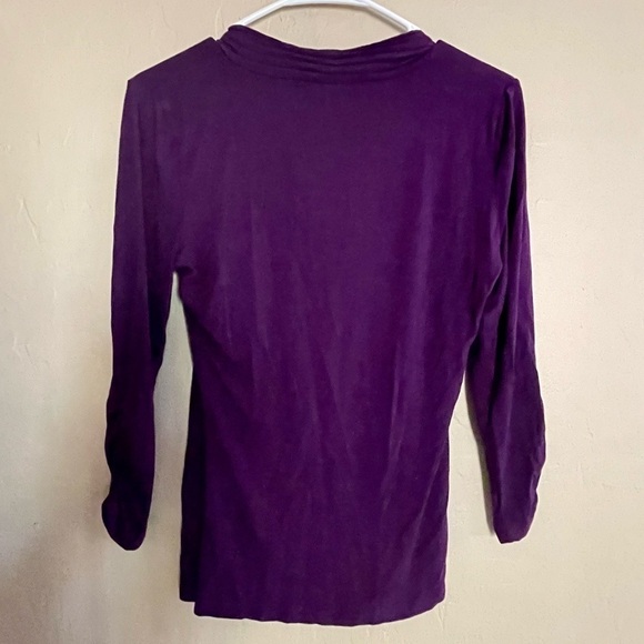 Willie Smith Purple cowl neck blouse - Picture 2 of 9